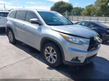  Salvage Toyota Highlander