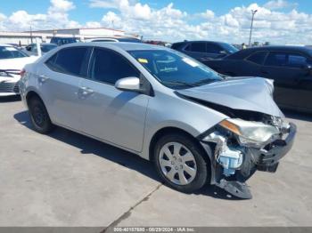  Salvage Toyota Corolla