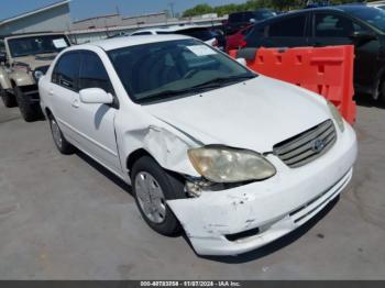  Salvage Toyota Corolla