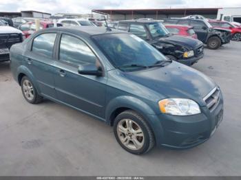  Salvage Chevrolet Aveo