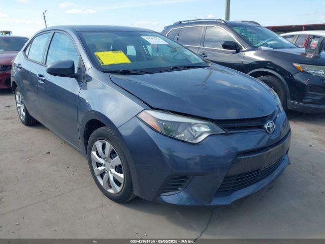 Salvage Toyota Corolla