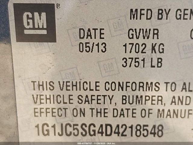 Chevrolet Sonic Lt Auto Image 4