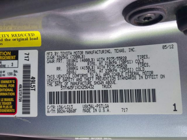 Toyota Tundra Limited 5.7l V8 Image 7