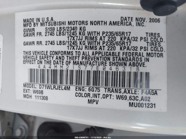 Mitsubishi Endeavor Ls Image 4