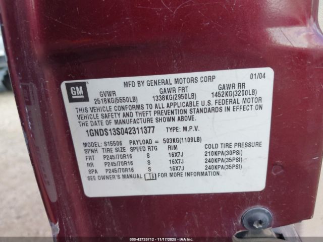 Chevrolet Trailblazer Ls Image 8