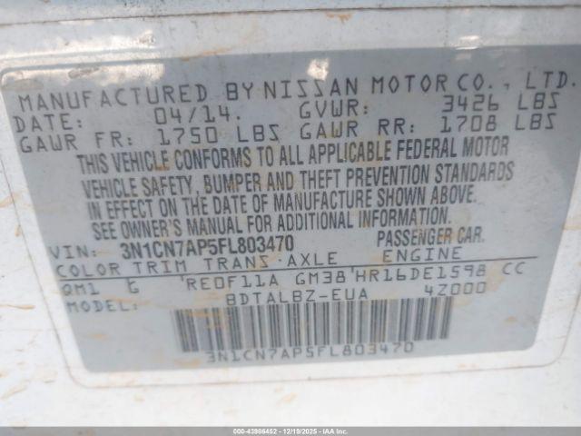 Nissan Versa 1.6 Sv Image 6