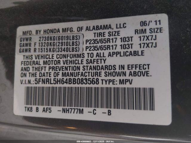 Honda Odyssey Ex-l Image 3