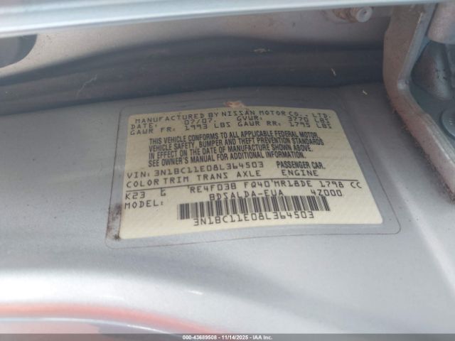 Nissan Versa 1.8s Image 4