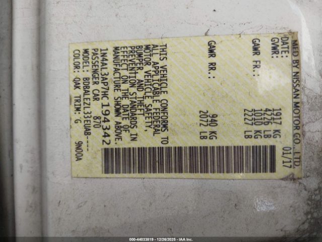 Nissan Altima 2.5 S Image 10