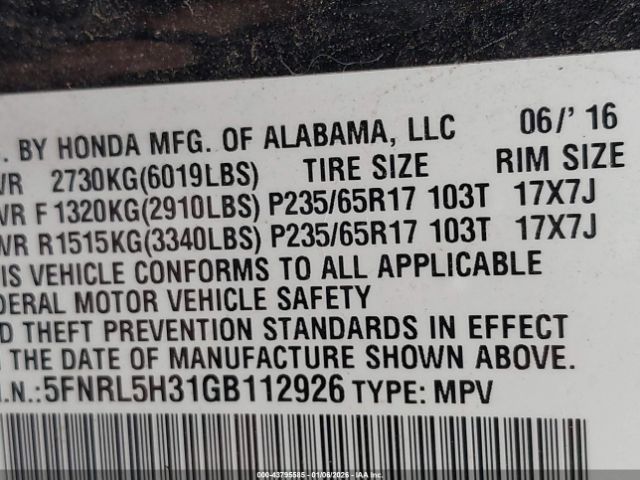 Honda Odyssey Se Image 5