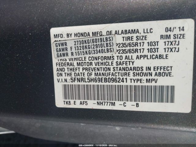 Honda Odyssey Ex-l Image 10