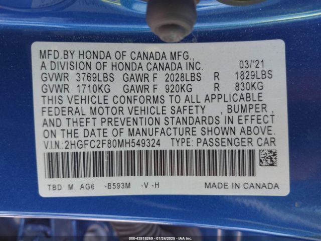 Honda Civic Sport Image 9