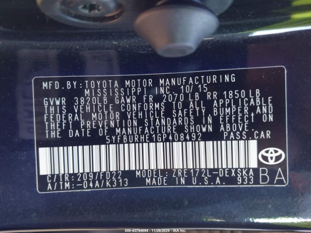 Toyota Corolla S Plus Image 3