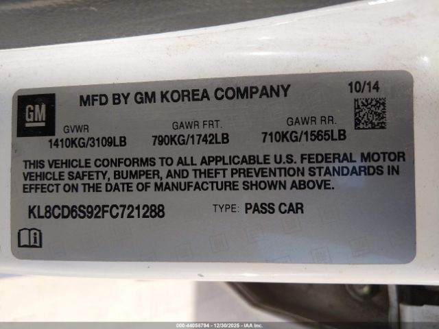 Chevrolet Spark 1lt Cvt Image 2