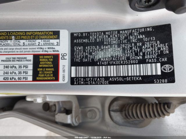 Toyota Camry L Image 2