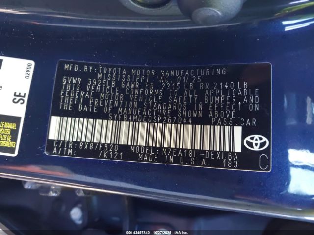 Toyota Corolla Le Image 5