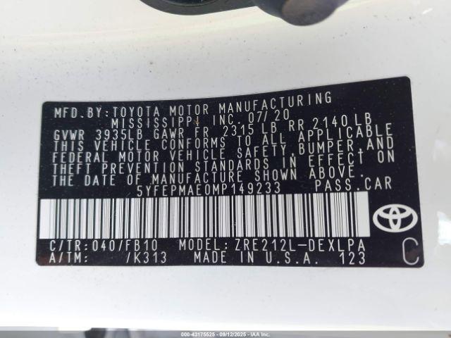 Toyota Corolla Le Image 18