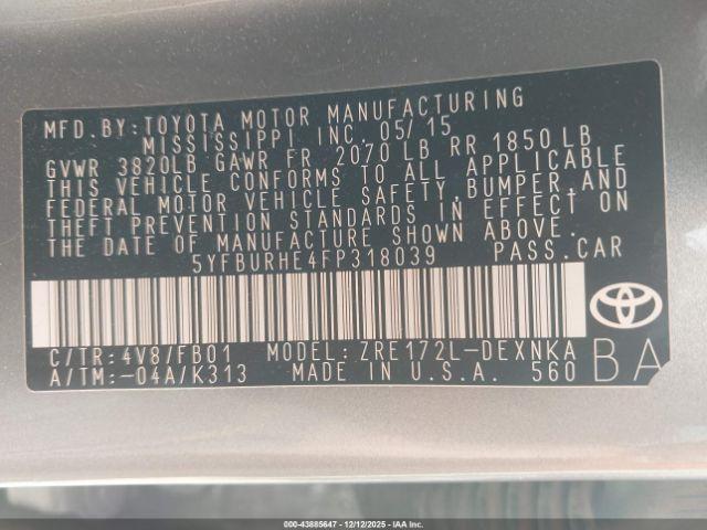 Toyota Corolla Le Plus Image 6