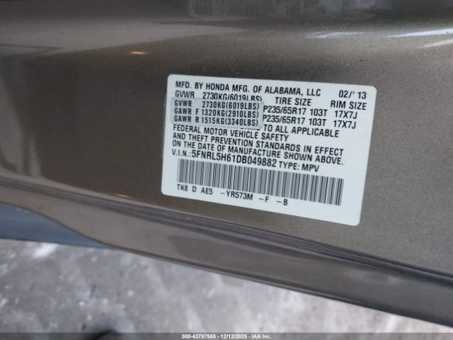 Honda Odyssey Ex-l Image 7