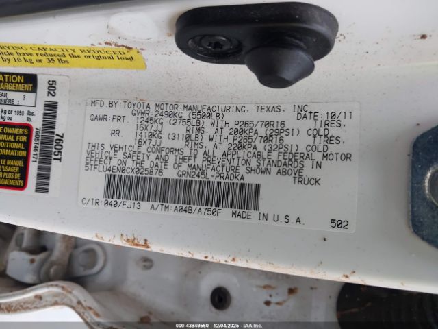 Toyota Tacoma Base V6 Image 11