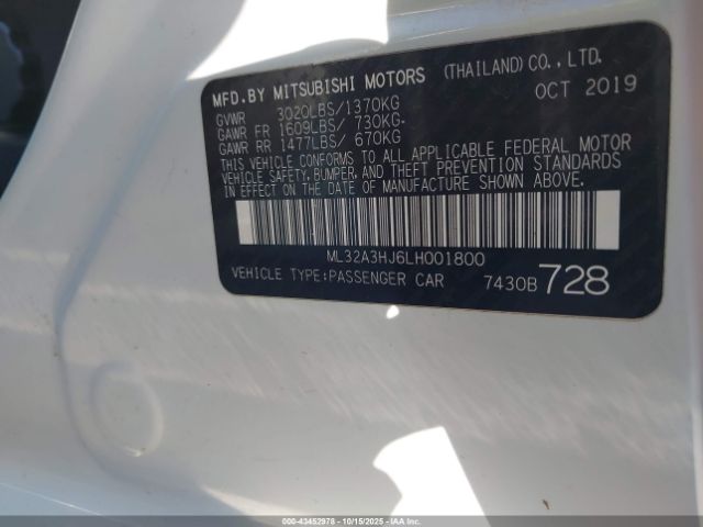 Mitsubishi Mirage Es Image 8