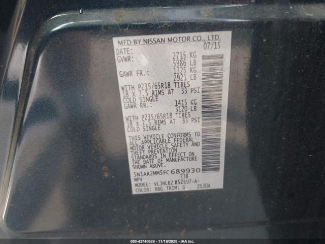 Nissan Pathfinder S Image 4