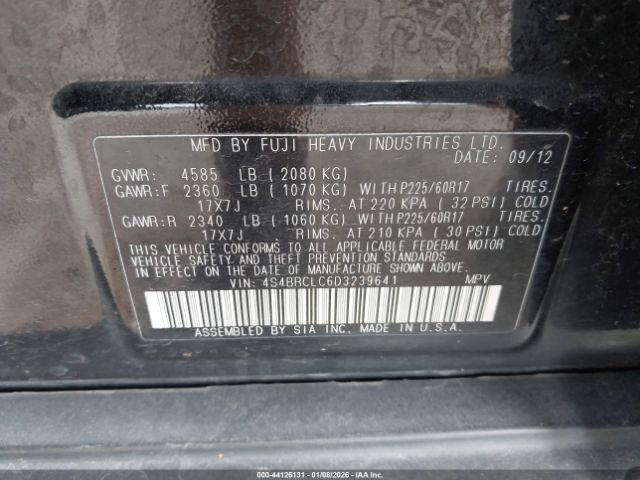 Subaru Outback 2.5i Limited Image 4