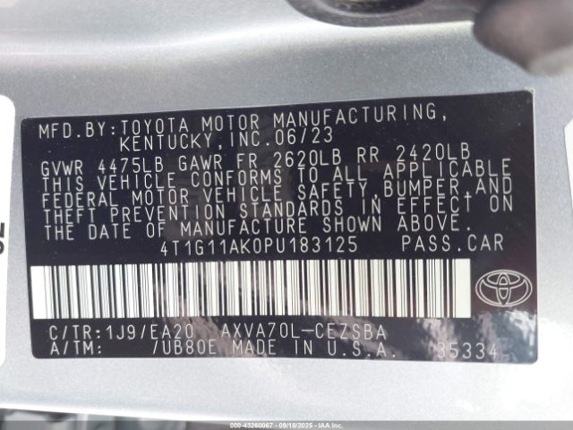 Toyota Camry Se Image 14